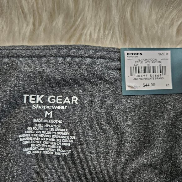 NWT Tek Gear Women's Gray Shapewear 7/8 Legging High Rise Pants Size M - Picture 7 of 8